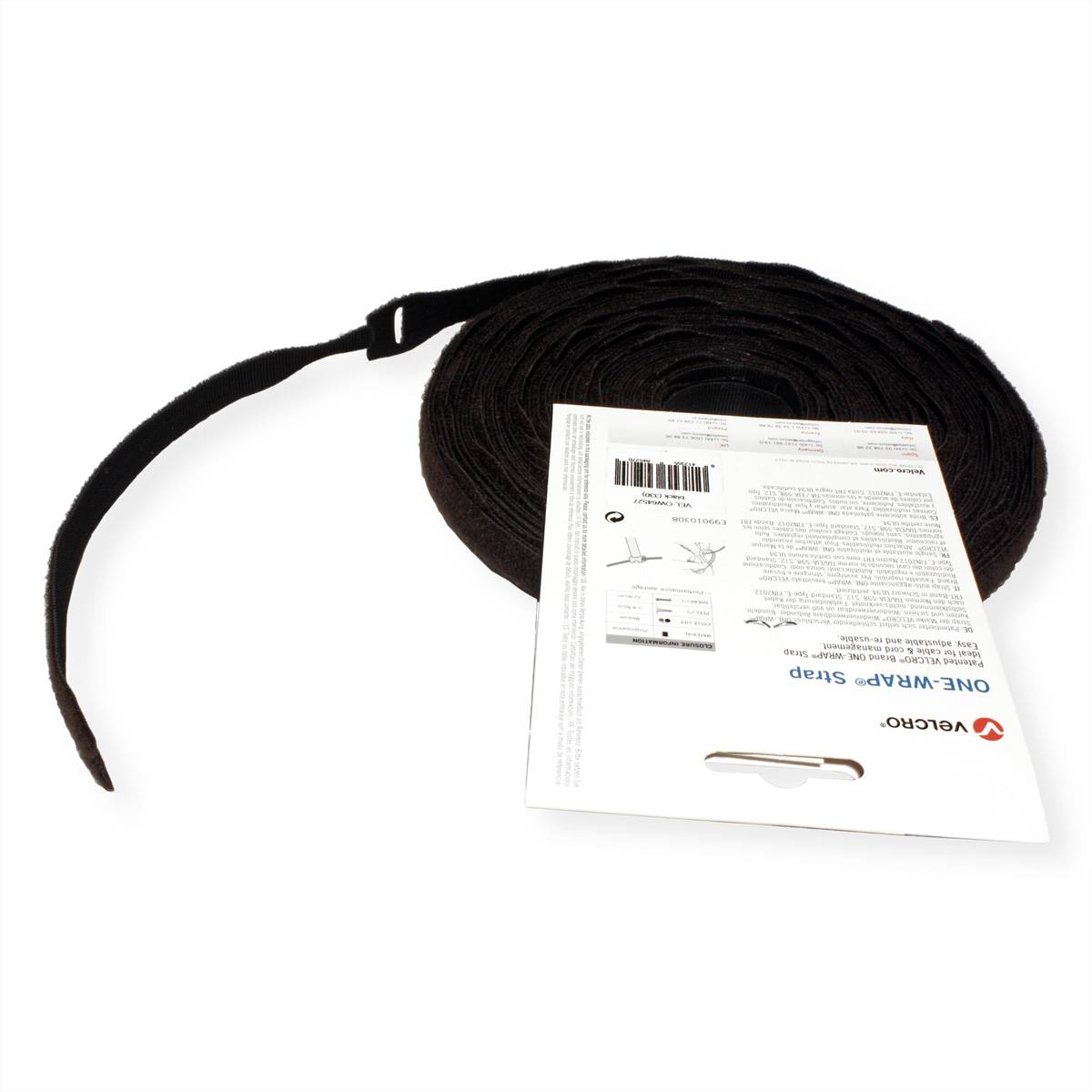 VELCRO® One Wrap® Strap 20mm x 200mm, 100 Stück, schwarz