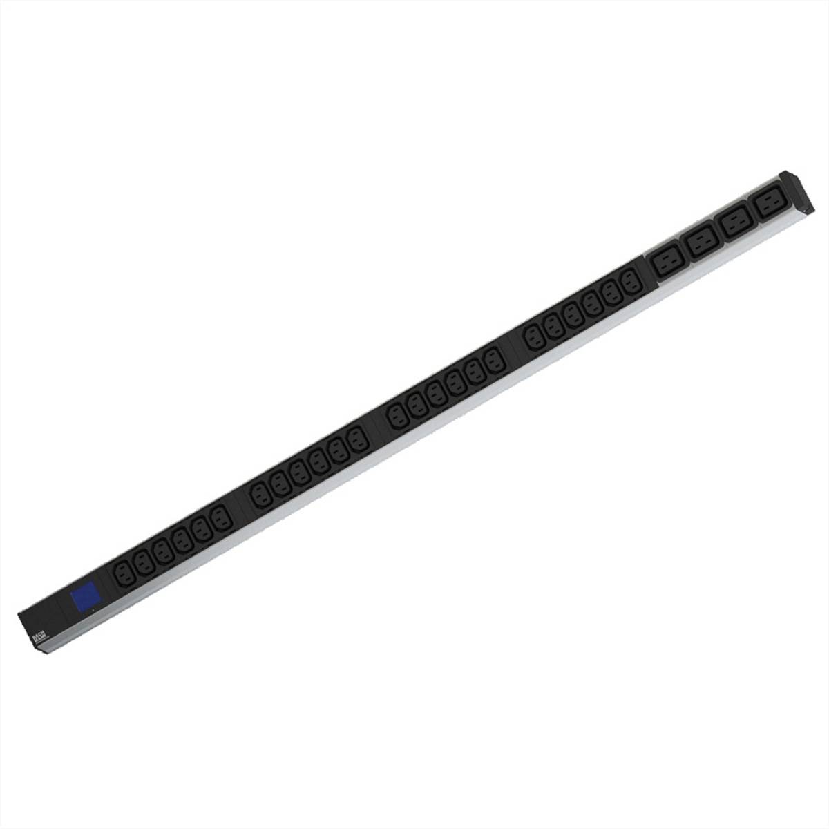 BACHMANN BN0500 19" PDU 1HE 24xC13 4xC19, Leistungsmessung, Anschluss CEE 16, blau