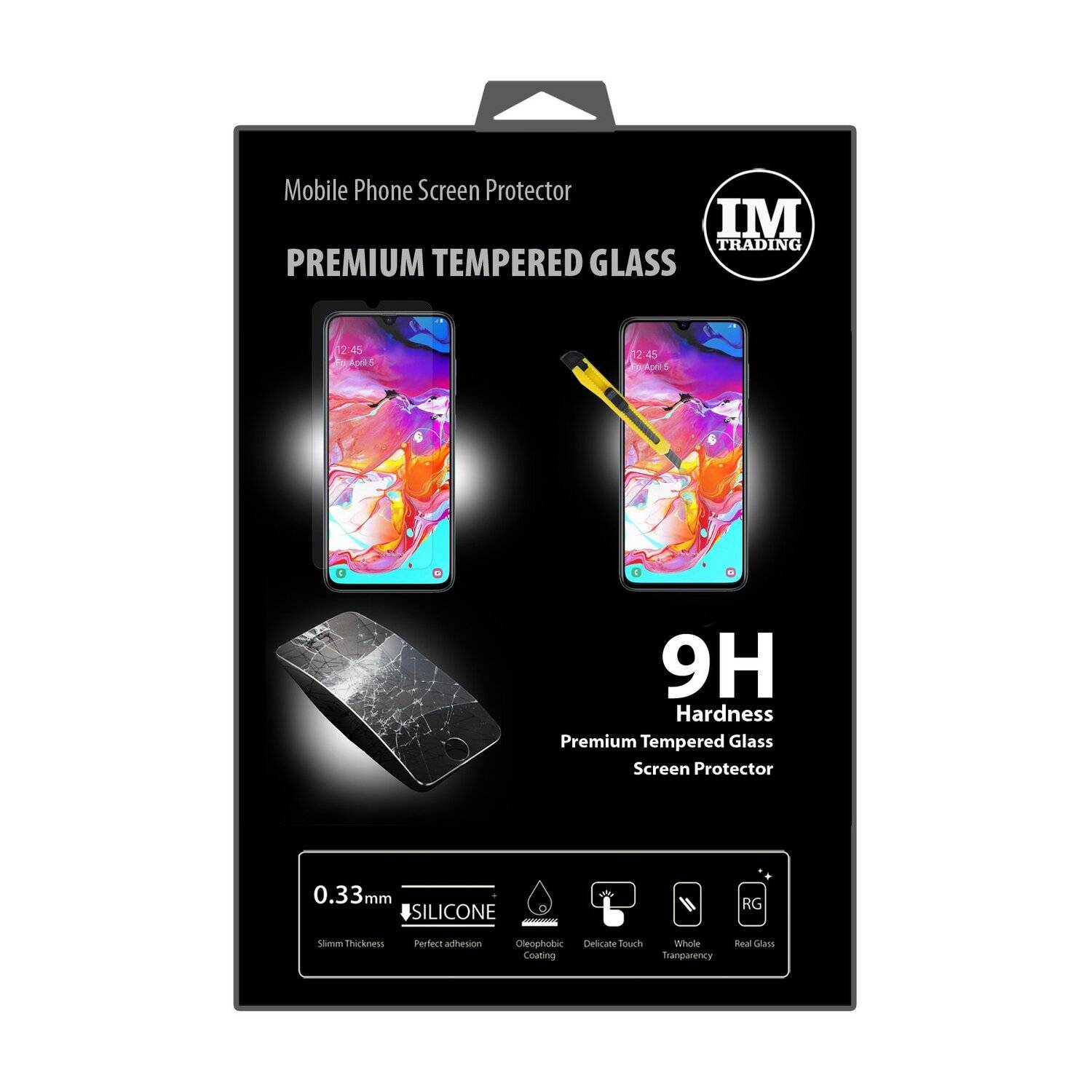 Schutzglas 9H für Samsung Galaxy A70 A705F Displayschutzfolie Schutzfolie Passgenau Glas