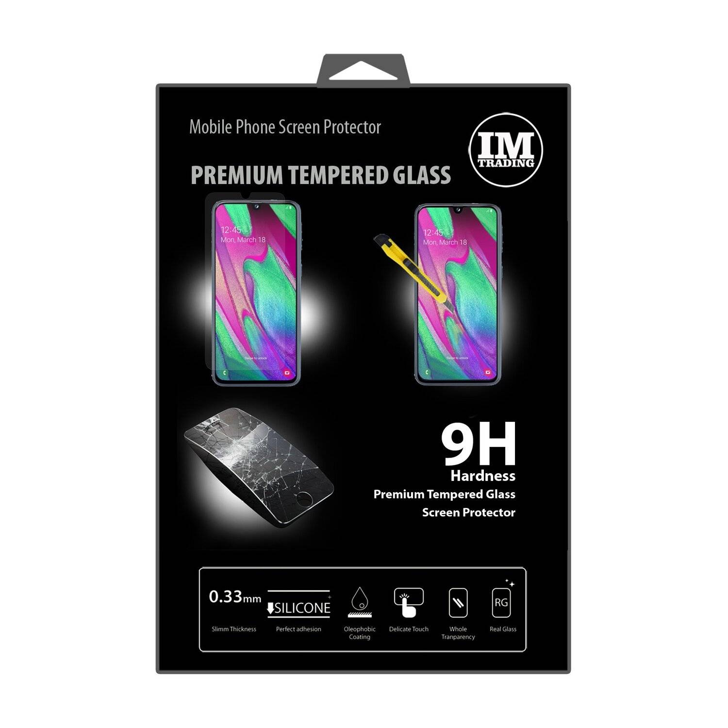 Schutzglas 9H für Samsung Galaxy A40 A405F Displayschutzfolie Schutzfolie Passgenau Glas