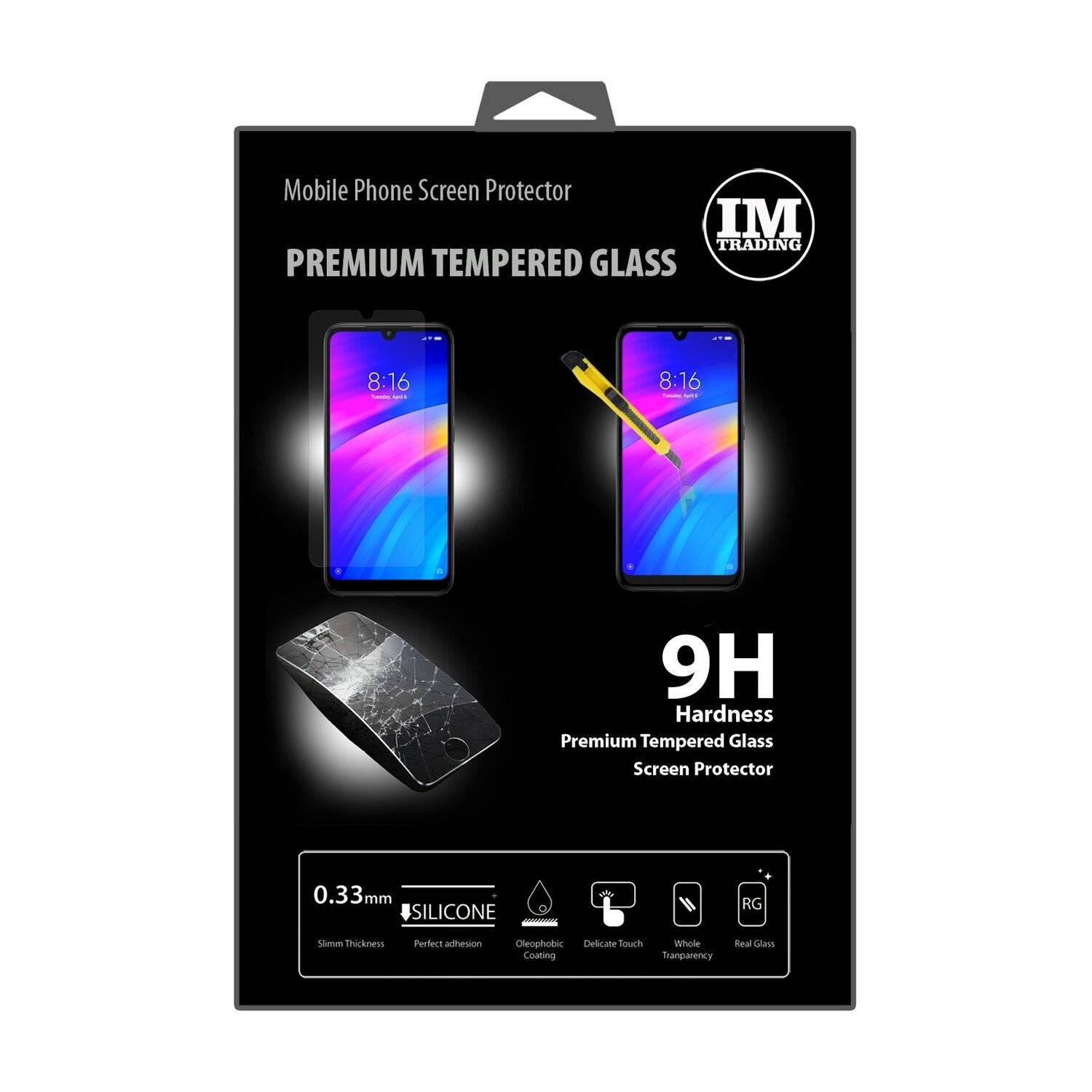 Schutzglas 9H für XIAOMI REDMI 7 Displayschutzfolie Schutzfolie Passgenau Glas