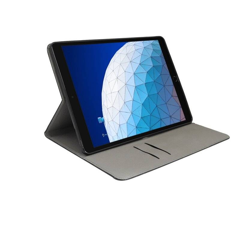 Buch Tasche "Smart" für Apple iPad Air 2019 Tablet Hülle Etui Brieftasche Schutzhülle mit Standfunktion, Kartenfach Schwarz