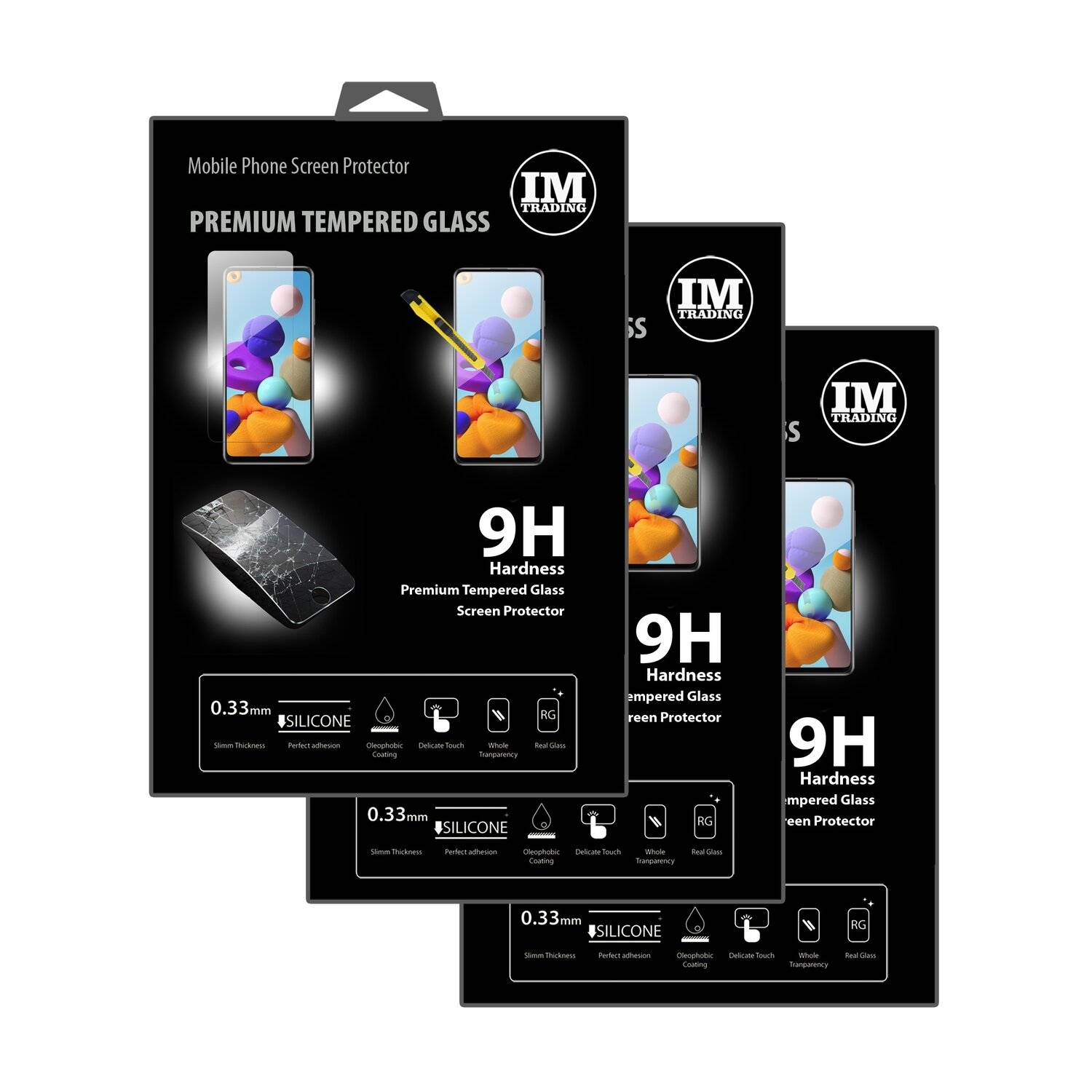3X Schutz Schutz Glas 9H Tempered Glass Display Schutz Folie Display Glas Screen Protector für Samsung Galaxy A21s A217F