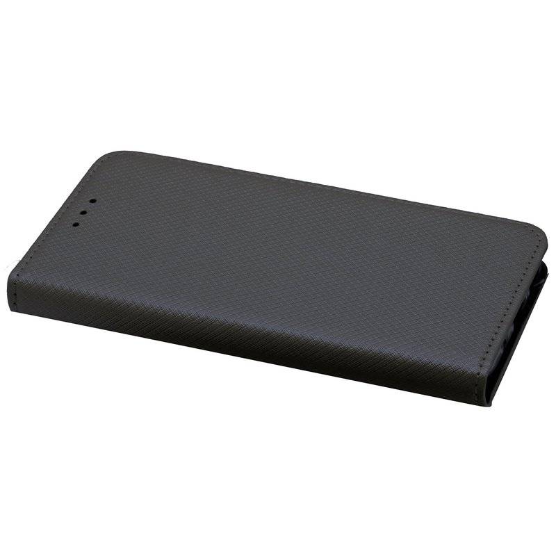 Elegante Buch-Tasche Hülle Smart Magnet für MOTOROLA MOTO G8 PLUS Leder Optik Wallet Book-Style Cover Schale in Schwarz