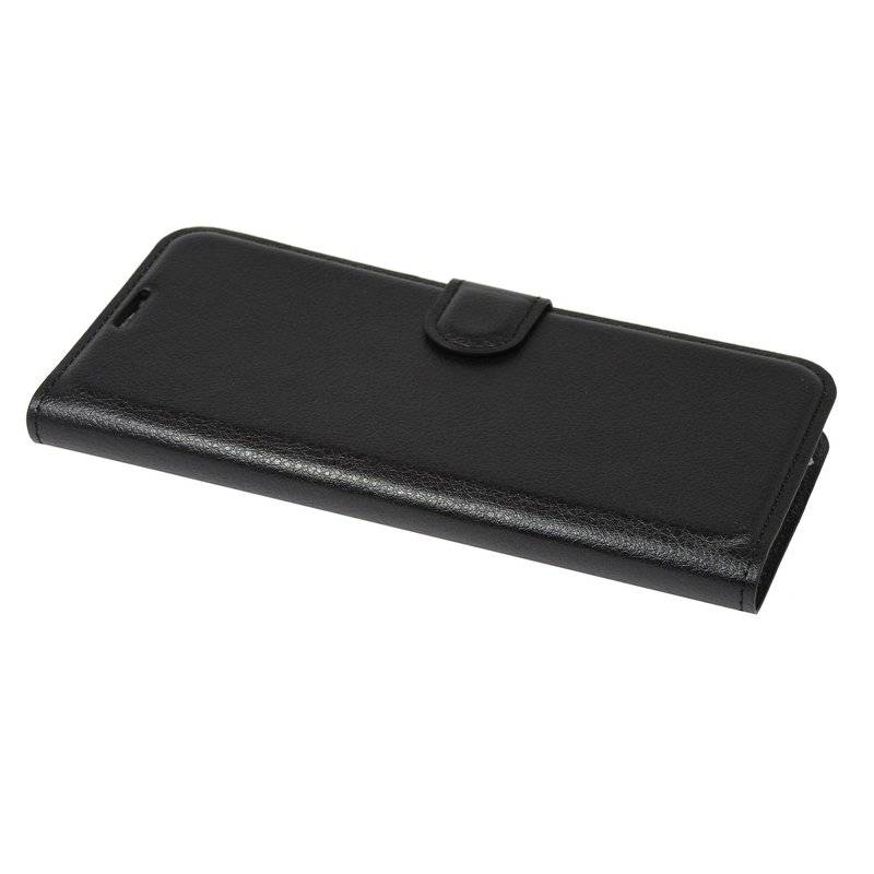 Buch Tasche "Fancy" für WIKO VIEW 3 LITE Handy Hülle Etui Brieftasche Schutzhülle mit Standfunktion, Kartenfach Schwarz