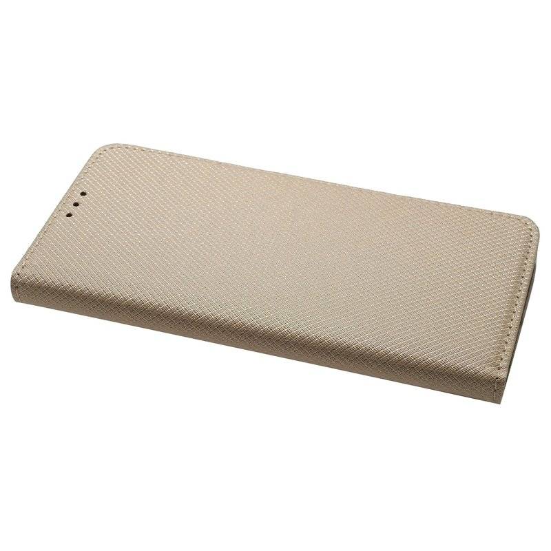 Elegante Buch-Tasche Hülle Smart Magnet für MOTOROLA MOTO G8 PLUS Leder Optik Wallet Book-Style Cover Schale in Gold