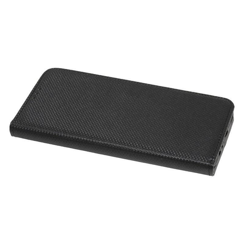 Buch Tasche "Smart" für LG K51s Handy Hülle Etui Brieftasche Schutzhülle mit Standfunktion, Kartenfach Schwarz