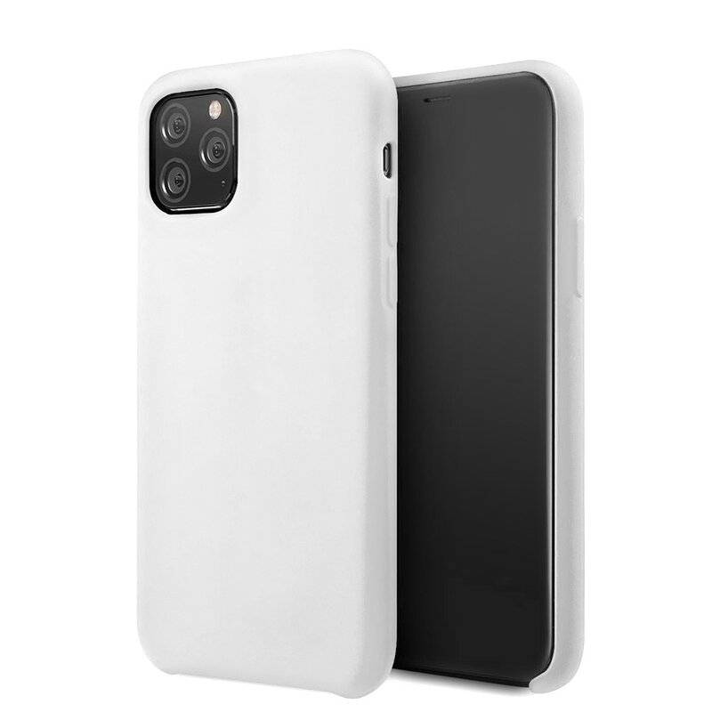 Silikon Soft Case Hülle Schale Bumper Cover Dezent Handyhülle Handyschale Schutz für Huawei P40 Lite in Weiß