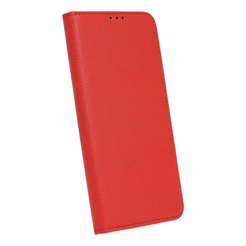 Buch Tasche "Smart" für LG K51s Handy Hülle Etui Brieftasche Schutzhülle mit Standfunktion, Kartenfach Rot