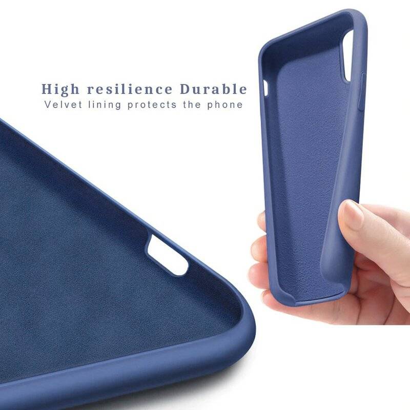 Silikon Soft Case Hülle Schale Bumper Cover Dezent Handyhülle Handyschale Schutz für Huawei P40 in Grau