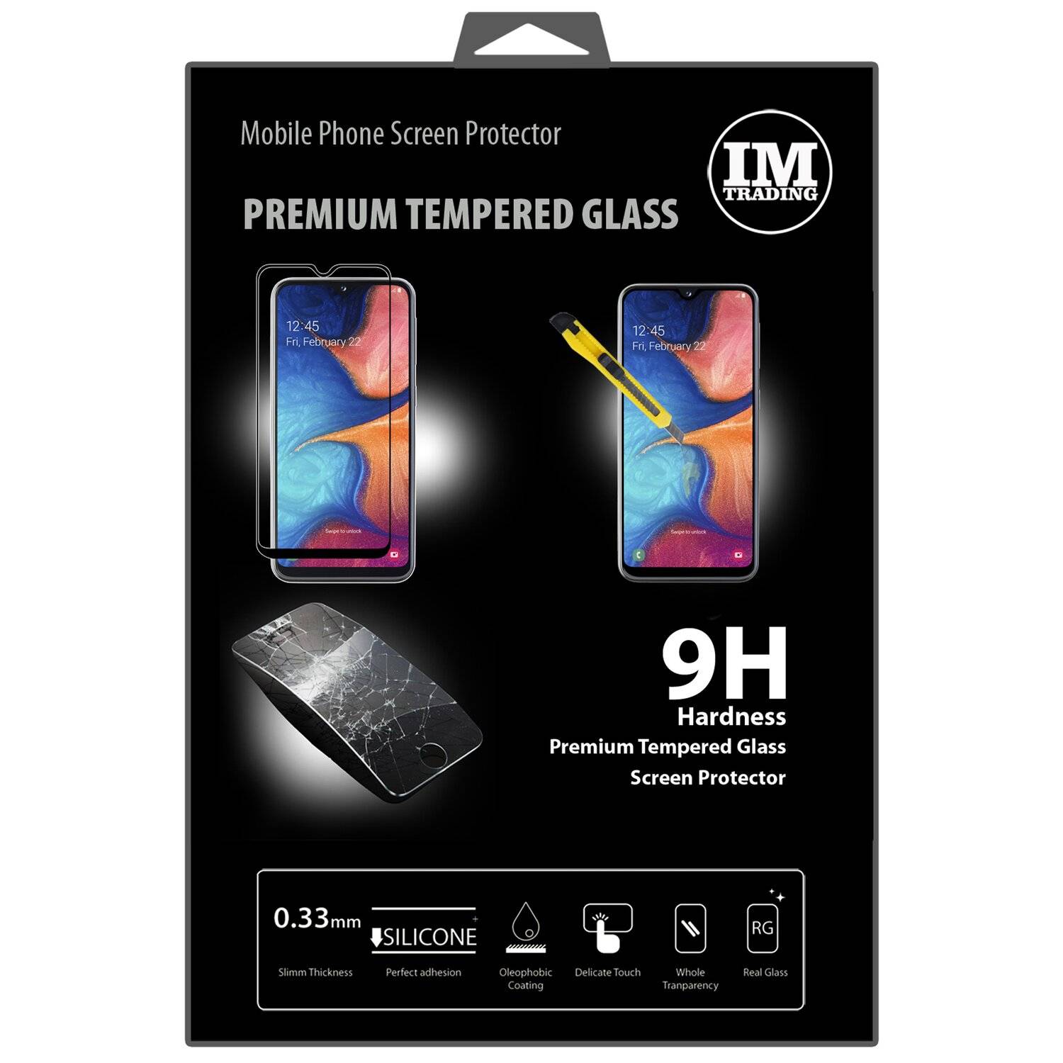 5D Schutz Glas für Samsung Galaxy A20e A202F Curved Schutz Folie Vollständig Klebend und Abdeckung
