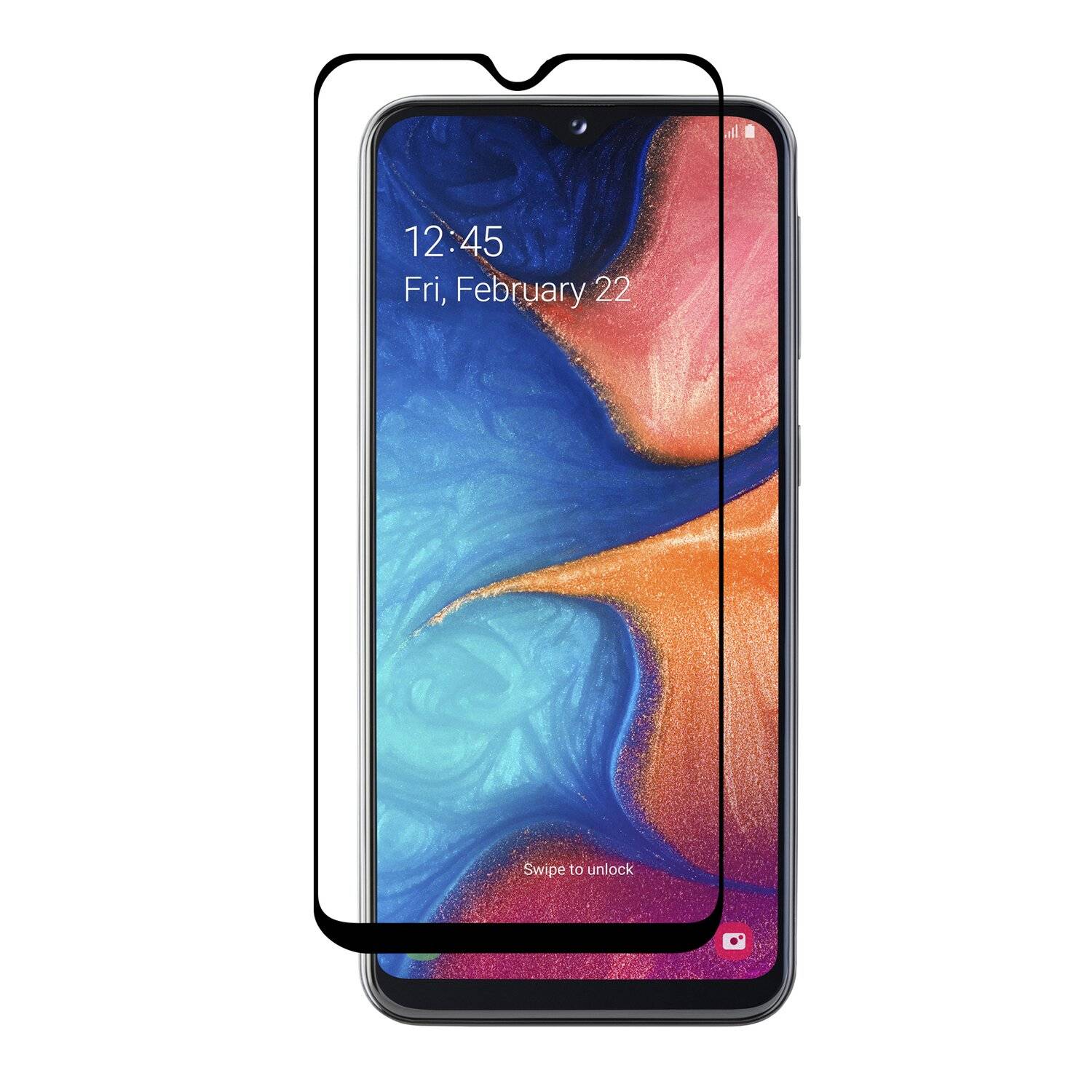 5D Schutz Glas für Samsung Galaxy A20e A202F Curved Schutz Folie Vollständig Klebend und Abdeckung