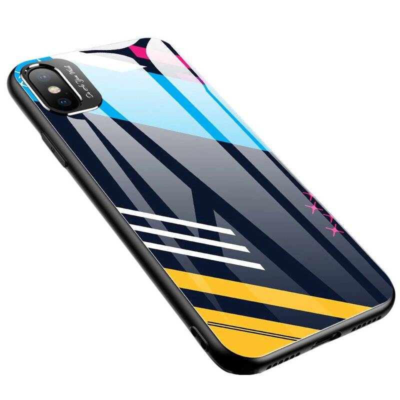 Color Glass Case Handyhülle Schutzhülle aus Schutzglas für iPhone 11 Cover Bumper Schutz Motiv 2