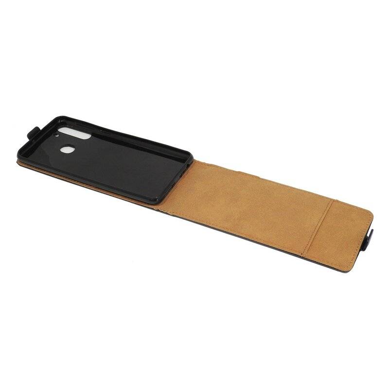 Flip Case für HUAWEI P40 LITE E Handy Tasche vertikal aufklappbar Schutzhülle Klapp Hülle Schwarz