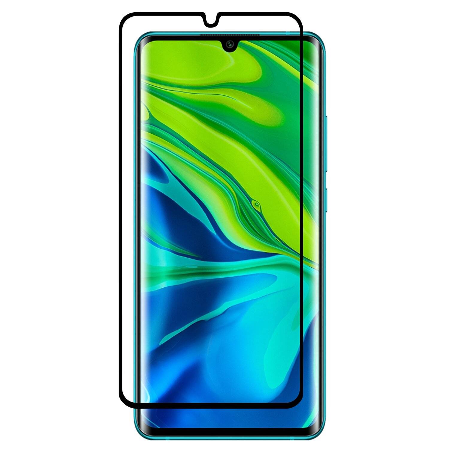 5D Schutz Glas für XIAOMI MI NOTE 10 Curved Schutz Folie Vollständig Klebend und Abdeckung