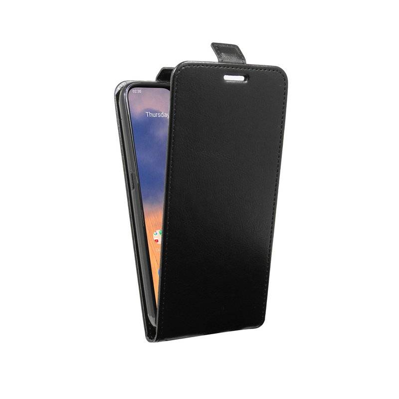 Flip Case für Nokia 2.3 Handy Tasche vertikal aufklappbar Schutzhülle Klapp Hülle Schwarz