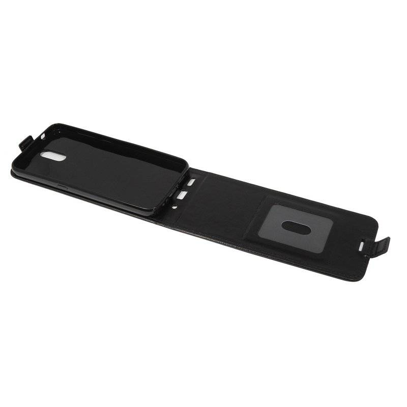 Flip Case für Nokia 2.3 Handy Tasche vertikal aufklappbar Schutzhülle Klapp Hülle Schwarz