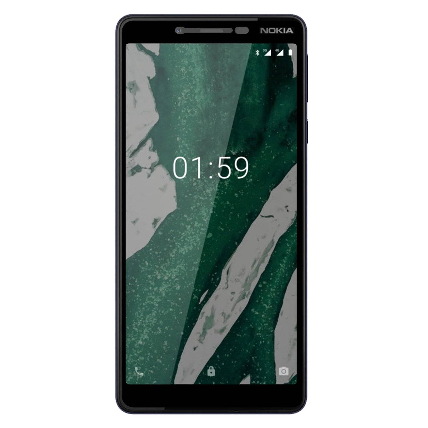 5D Schutz Glas für Nokia 1 PLUS Curved Schutz Folie Vollständig Klebend und Abdeckung
