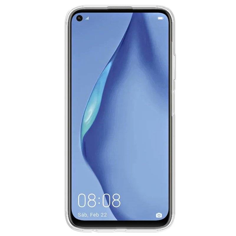 Silikon Hülle Basic für Huawei P40 Lite Case TPU Soft Handy Cover Schutz Transparent