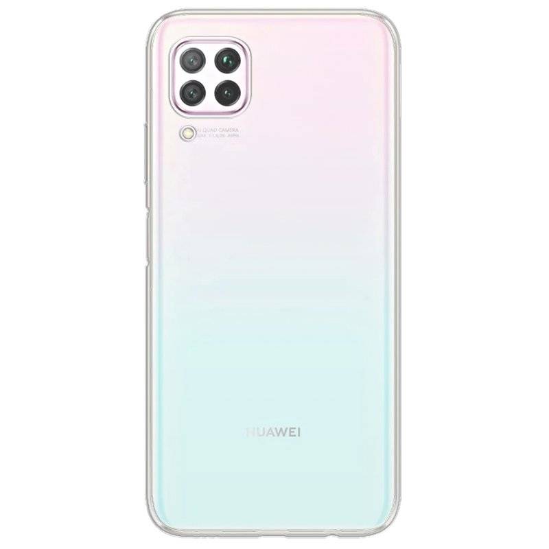 Silikon Hülle Basic für Huawei P40 Lite Case TPU Soft Handy Cover Schutz Transparent