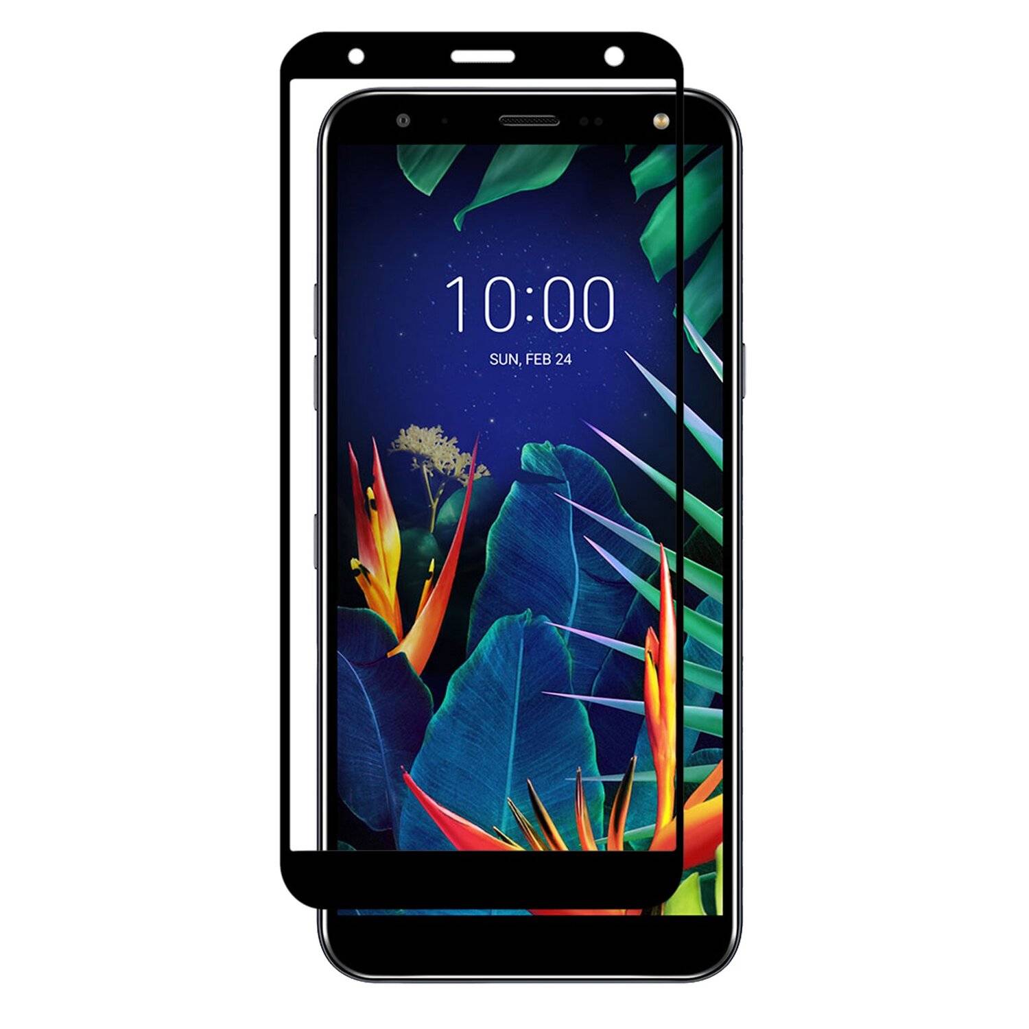 5D Schutz Glas für LG K40 Curved Schutz Folie Vollständig Klebend und Abdeckung