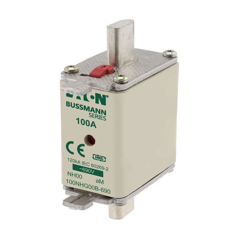 Eaton Bussmann Serie 100A Sicherung, 120kA, IEC 60269-2, NH00, 690V. CE zertifiziert, HRC.
