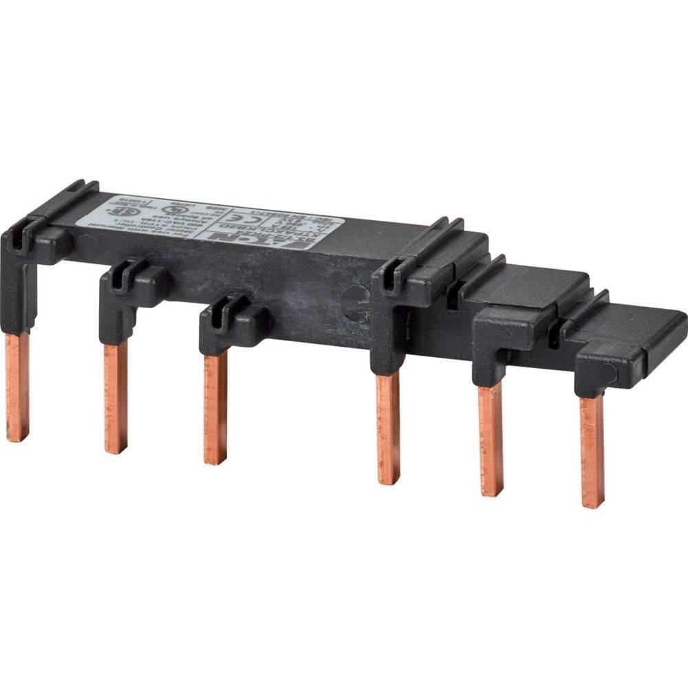 Eine schwarze, rechteckige elektrische Komponente mit Kupferpins, höchstwahrscheinlich ein Relais, entwickelt für Schaltungsverbindungen und elektronische Steuerung.