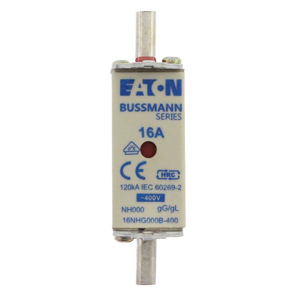 Eaton Bussmann Serie 16A Sicherung, 120kA IEC 60269-2, 400V, NH000, gG/gL, Modell 16NHG00B-400, HRC.