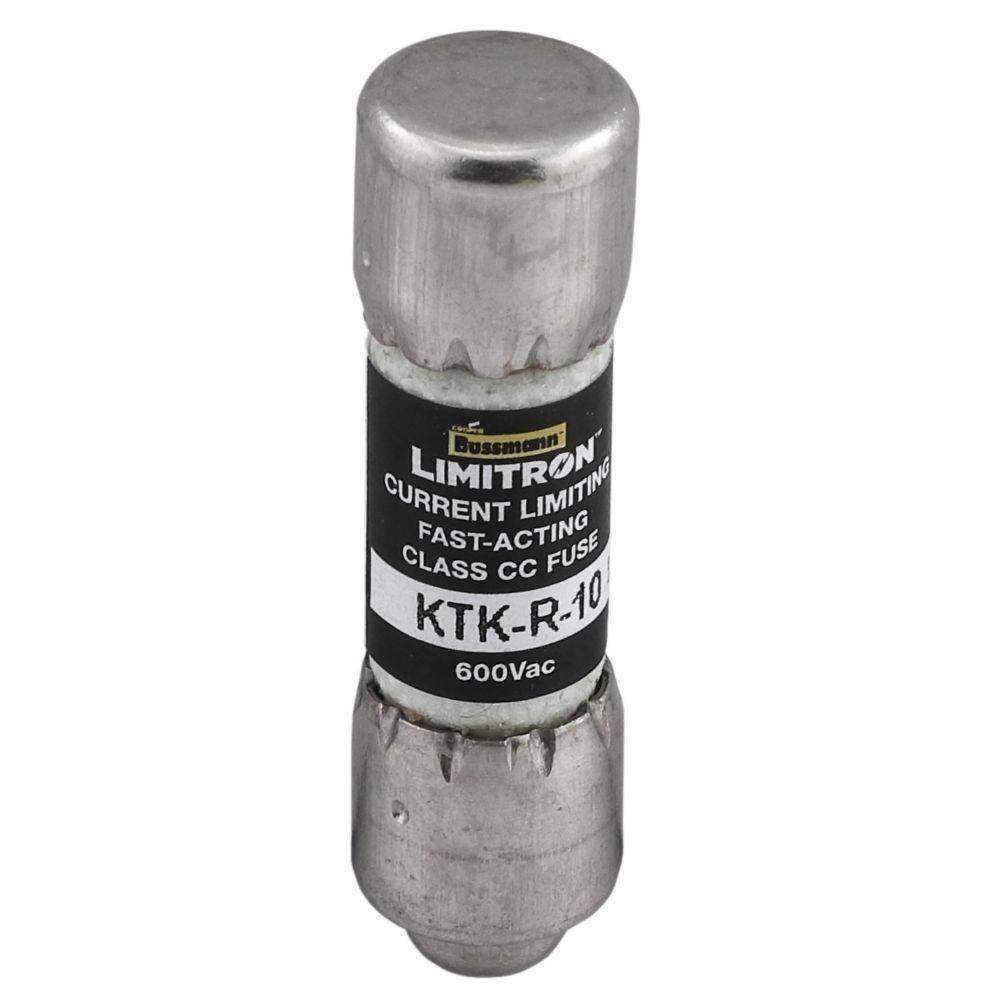 Eine silberne Sicherung mit der Bezeichnung 'Littelfuse LMItron' und '600Vac' für Strombegrenzung, schnell ansprechend, für Klasse-CC-Anwendungen.