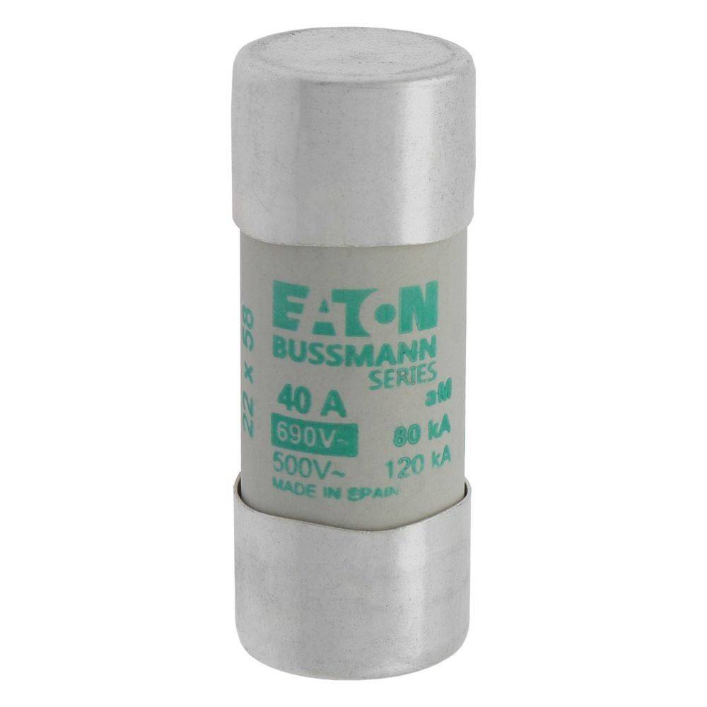 Eaton Bussmann Sicherung, 40A, 690V, 500V, hergestellt in Spanien.