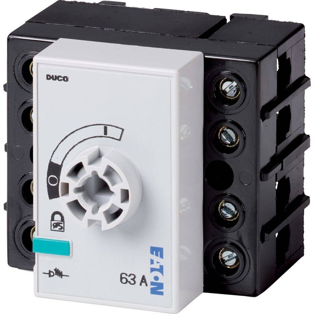 Eaton 63 A Leitungsschutzschalter mit Schloss-Symbol und Schalter