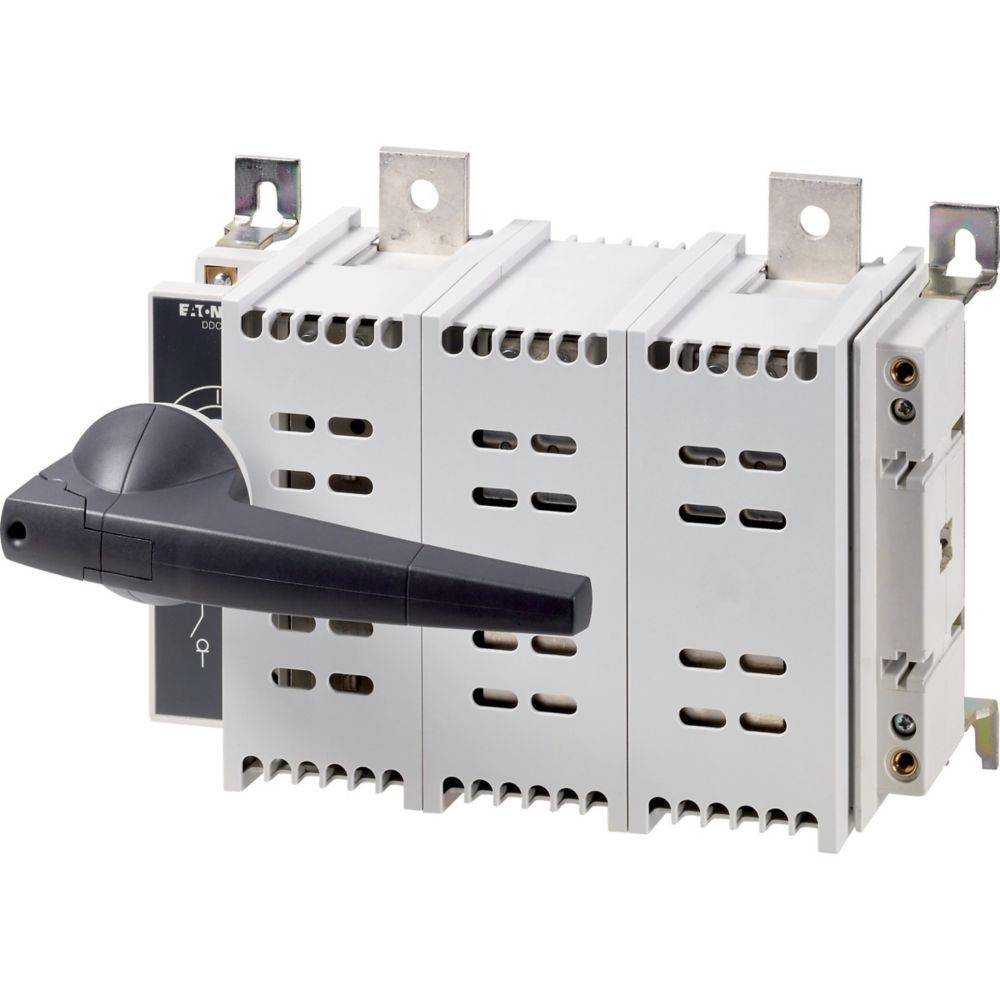 Rotary-Schalter mit einem schwarzen Hebel und drei weißen Abschnitten, verwendet zur Steuerung elektrischer Schaltkreise.