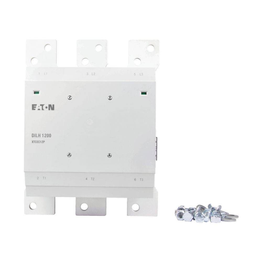 Eaton DILH 1200' elektrische Komponente mit Montagebügeln und Schrauben.