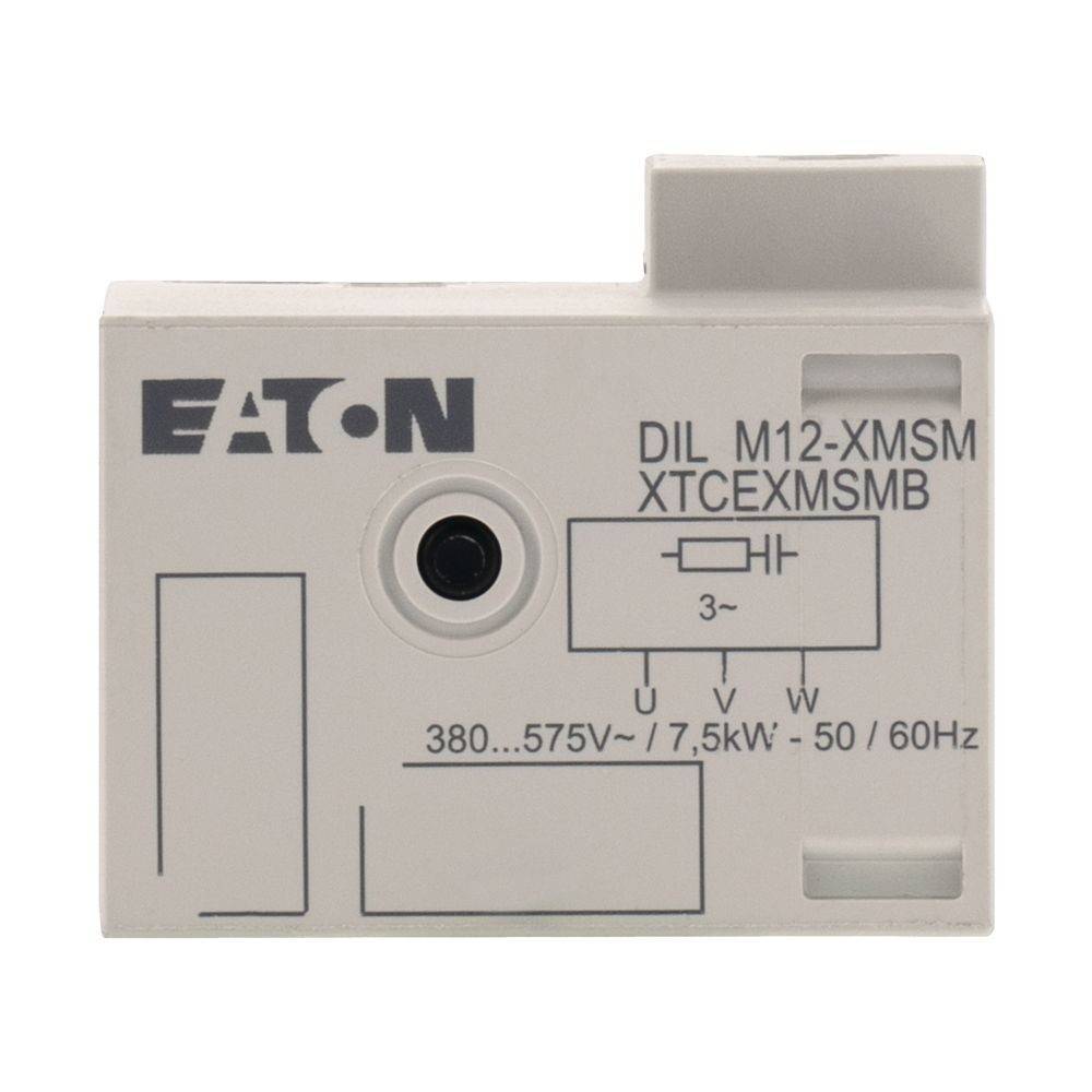 EATON DIL M12-XMSM XTCEXMSMB elektrische Komponente mit Spannungs- und Leistungsspezifikationen: 380-575V / 7,5 kW - 50/60 Hz.
