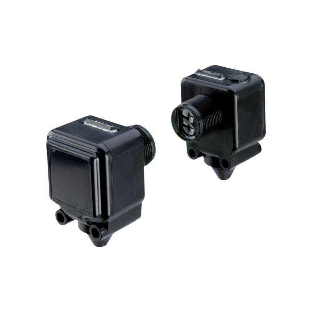 Zwei schwarze Sensormodule mit Anschlüssen, mit kompaktem und quadratischem Design, geeignet für die Integration in verschiedene elektronische Systeme.