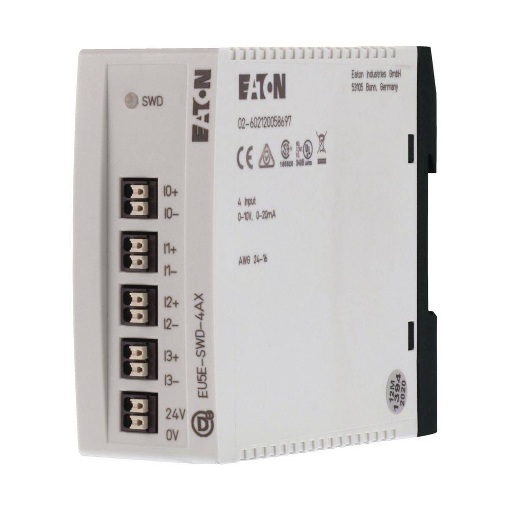 Eaton Industrie-Schnittstellenmodul, SWD-Anschluss, 4 Eingänge, 24V DC.
