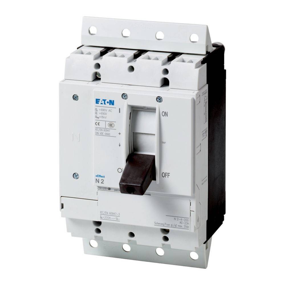 Schalter von Eaton, mit Ein-/Ausschalter, zur elektrischen Steuerung und Schutz, von vorne dargestellt.