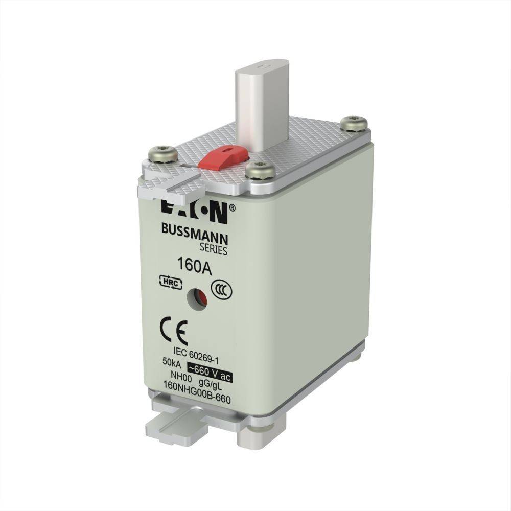 Eaton Bussmann Serie 160A Sicherung, IEC 60269-1 Standard, 50kA, 690V, entwickelt für Hochenergie-Anwendungen, ohne Sicherungstrennschalter.