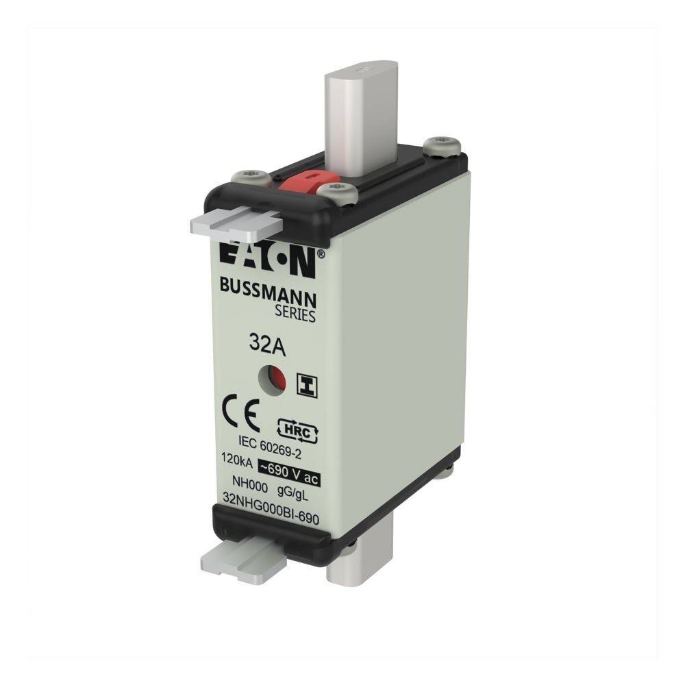 Eaton Bussmann Serie 32A Sicherung, IEC 60269-2, 120kA 690V AC, Typ NH000. Verwendet für elektrische Sicherheit zum Überstromschutz.