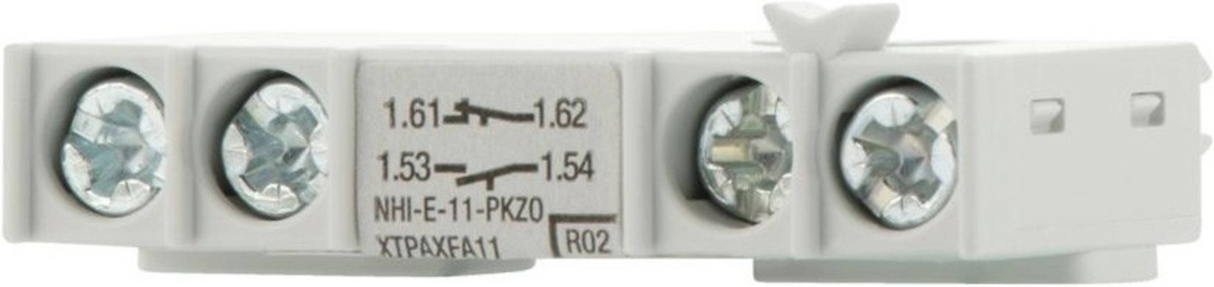 Eine Nahaufnahme einer elektrischen Komponente mit gedruckten Spezifikationen, einschließlich '1,62', '1,54', '11-PKZO', 'A11' und 'R02'.