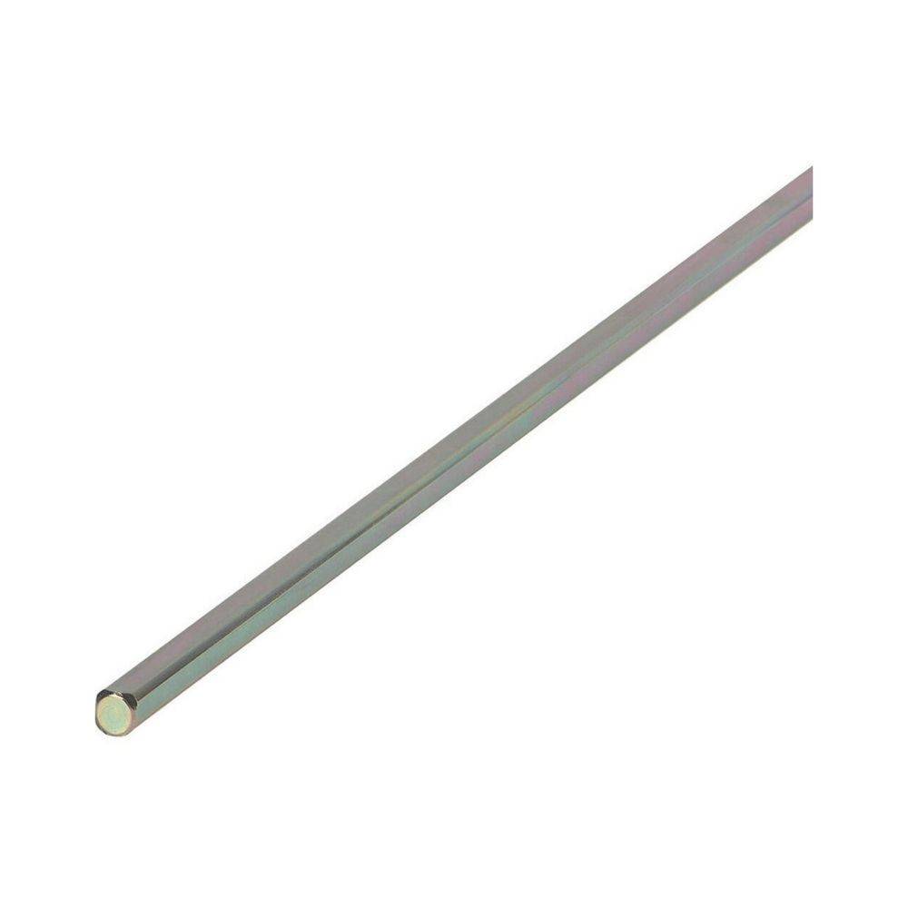 Eine lange, dünne Metallstange mit glänzender Oberfläche, die vor einem weißen Hintergrund zu sehen ist. Die Stange ist zylindrisch und gleichmäßig geformt.