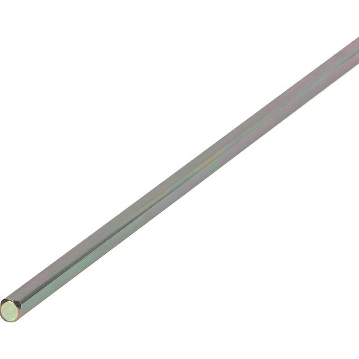 Eine metallische Stange, die in einem Winkel gezeigt wird und Licht reflektiert.