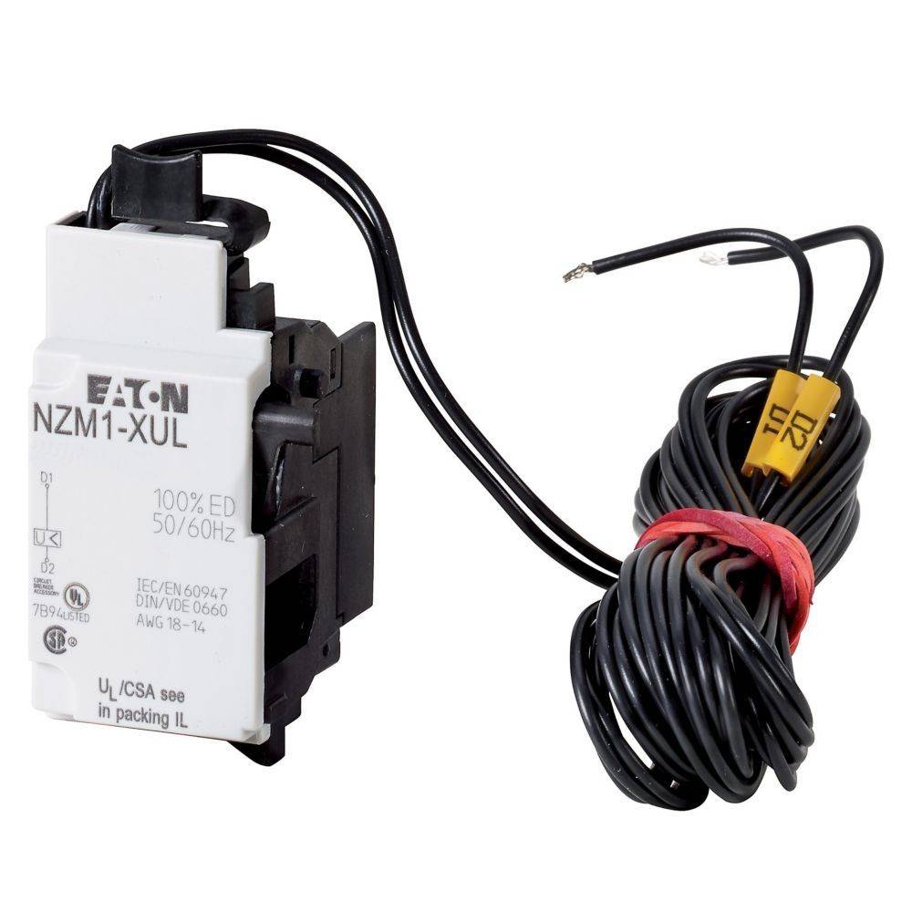 Eaton NZM1-XUL Hilfskontakt mit Spiralkabel, 100% ED, 50/60 Hz, geeignet für verschiedene elektrische Anwendungen.