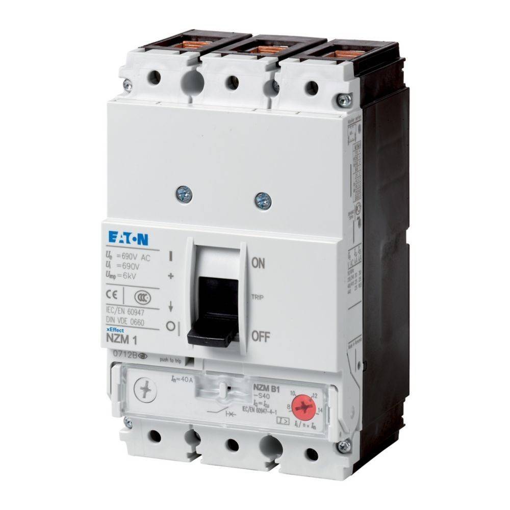 Ein weißer und schwarzer Schalter mit 'EIN' und 'AUS' Beschriftungen und Herstellerlogo. Verwendet zur Steuerung des elektrischen Stromflusses.