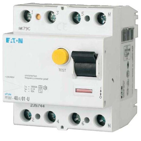 Eaton FI-Schutzschalter PFIM-25/4/003-G/F