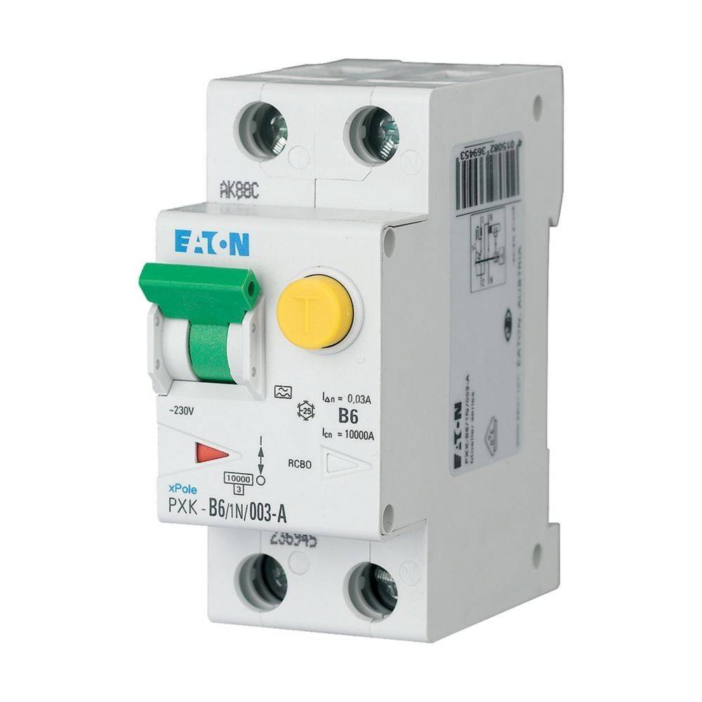 Eaton FI/LS-Kombischalter PXK-C6/1N/03-A