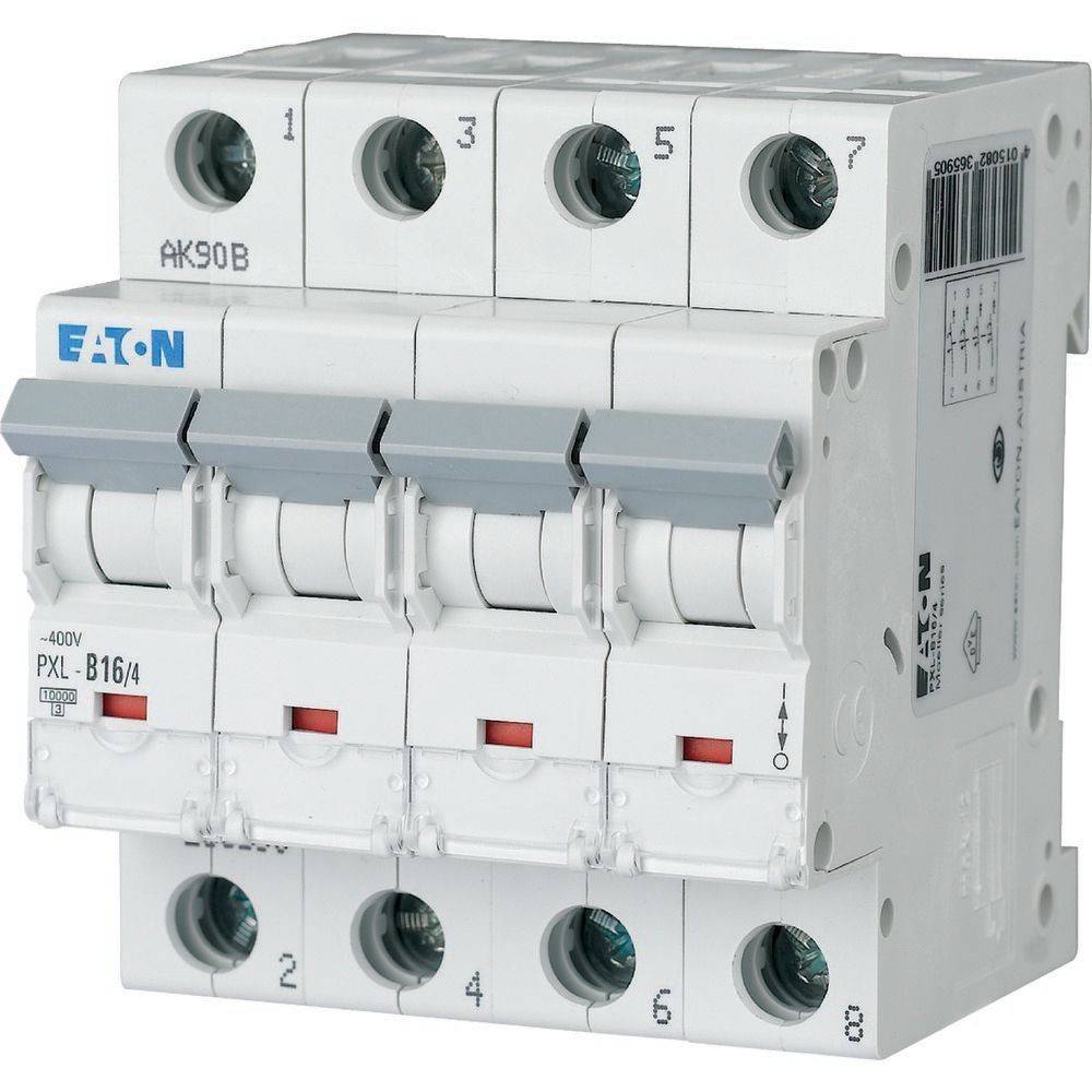 Eaton Leitungsschutzschalter PXL-D16/4