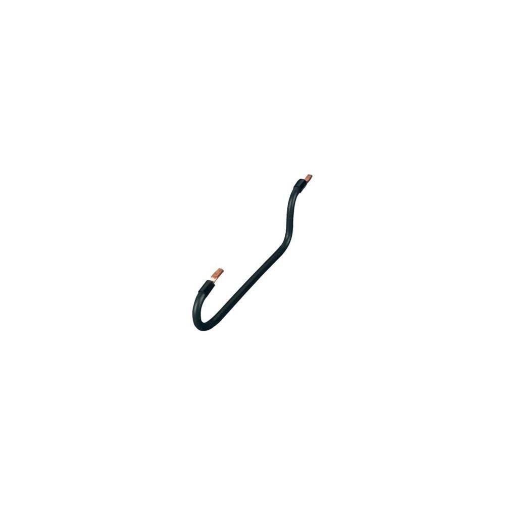 Ein kleiner, gekrümmter Metallhaken mit Gummierzungen, der häufig zum Aufhängen von Gegenständen oder zum Sichern von Objekten verwendet wird.