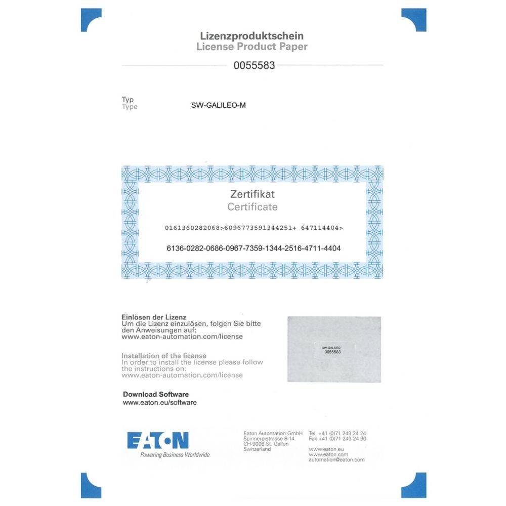 Eaton Visualisierungssoftware SW-GALILEO