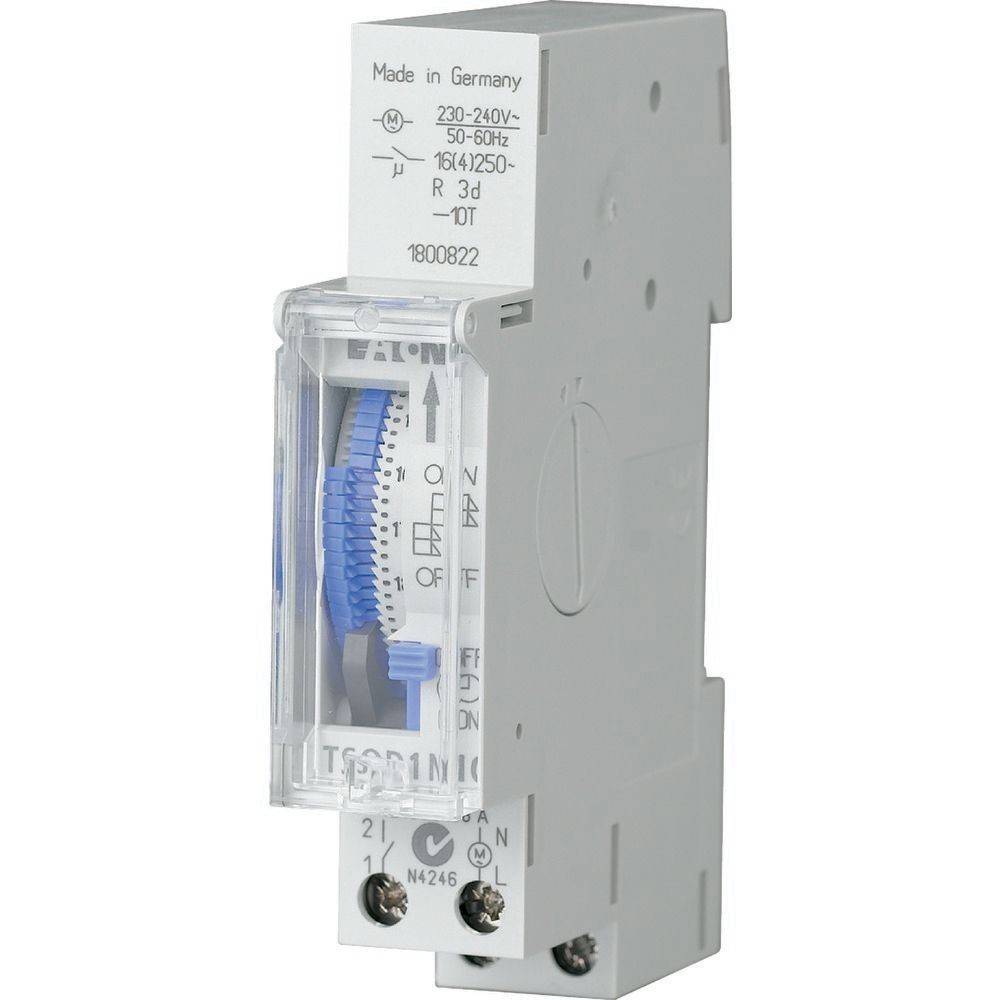 Ein grauer elektronischer Apparat mit der Aufschrift 